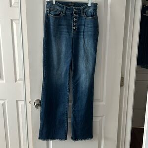 Judy Blue high waist wide-leg button fly jeans
